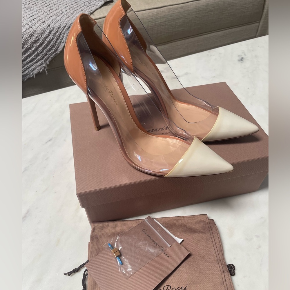 Gianvito Rossi Plexi Nude Pumps EU 41.5